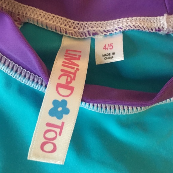 Limited Too Rash Guard size 4/5 - Picture 2 of 2